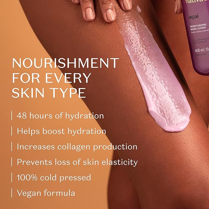 Nativa SPA by O Boticário, Açaí Moisturizing Body Lotion | Long-Lasting Hydration and Lightweight, Fragranced Moisturizer, 13.5 Ounce