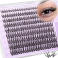 Wispy Lash Clusters Spider Natural Eyelash Clusters Breeze CD Curly Cluster Eyelash Extensions 8-16mm Daily Wear Cleangirl Makeup Cluster Lashes Faux Mink Individual Lashes for Comfortable Wear