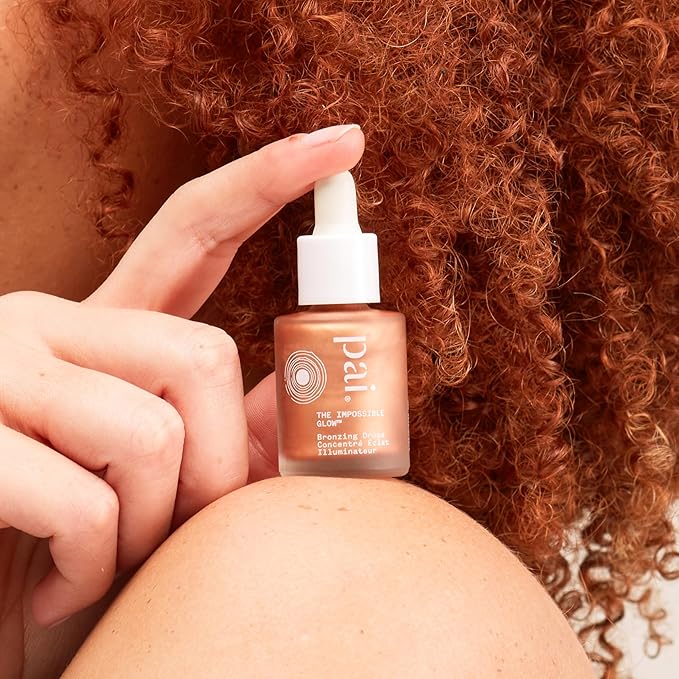Pai Skincare - The Impossible Glow Organic Hyaluronic Acid + Sea Kelp Glow Drops | Natural, Vegan, Sensitive Skincare (Bronze, 0.34 fl oz | 10 ml)