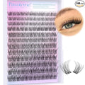 Pawotence Wispy Lash Clusters Natural Cluster Lashes Extension DIY Natural Eyelash Clusters Extension 10-16mm Individual Lashes False Eyelashes Wispy Soft Cluster Eyelash Extensions