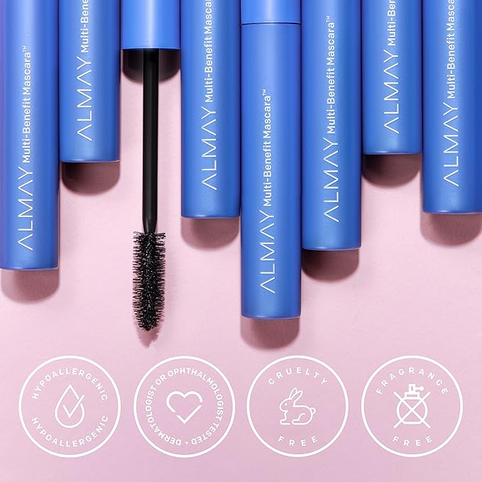 Almay Multi-Benefit Mascara and Eyeliner Duo Value Pack (Packaging May Vary), Black Brown