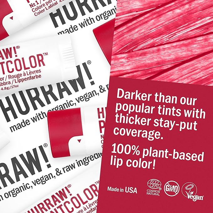 Hurraw! Plantcolor Lip Color Bundle: №1 №2 №3