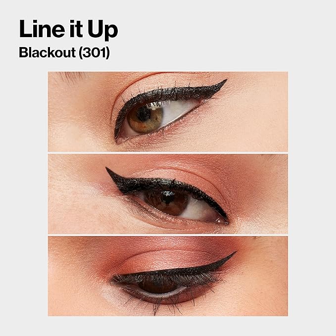 REVLON ColorStay Micro Easy Precision Liquid Eyeliner, Waterproof, Smudgeproof, Longwearing with Felt Tip Applicator, 301 Blackout, 0.057 fl oz