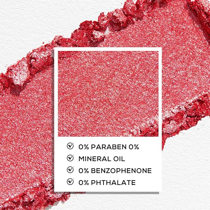 MAKI YIKA Dark Red Crème Eyeshadow Single, Shimmer Vampire Red Cream Eye Shadow palette for Women Color Stay Long Lasting Waterproof Eye Makeup Monochrome Eyeshadows,#17