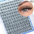 Goddvenus Wispy Lash Clusters 10-16mm Lashes Clusters Eyelash Extensions Natural Individual Lashes 144pcs D Curl Lash Extension DIY Soft Comfortable Eyelash Clusters with Cotton Band