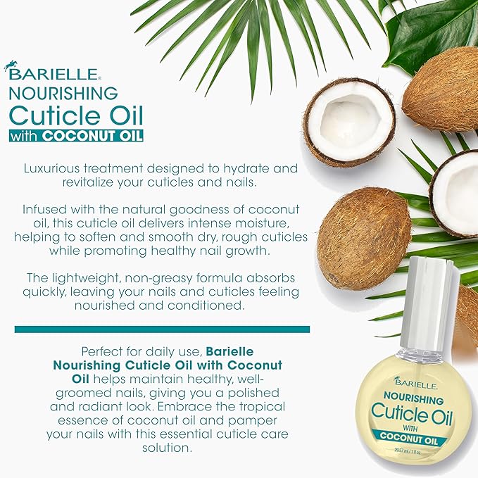 BARIELLE Nourishing Cuticle Oil with Coconut Oil 1 oz.