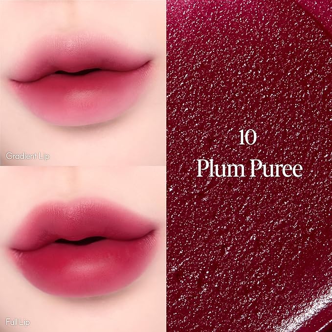 Espoir Couture Lip Tint Fitting Blur #10 Plum Pure | Smudge-Proof Fixing Lip Stain, Soft & Creamy Texture without Flaking, Lightweight and Comfortable Matte Finish, Korean Makeup, Vegan, 0.14 oz