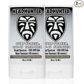 Headhunter Sunscreen Face Stick SPF 45, Waterproof Surf Sunblock for Waterman, Water-Resistant Facial Sunscreen for Ultra-Sport Protection and Solar Defense (80 min), Tinted Light Brown (2 pack)