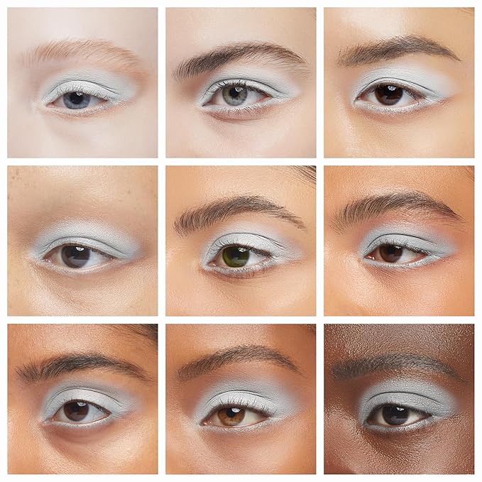 Erinde Single Matte Eyeshadow Palette, High Pigment, Long Lasting, Intense Color, Black Smokey Eye Shadow Powder Palette