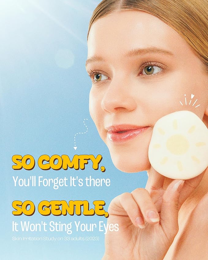 ELROEL Pang Pang Big Sun Cushion Plus Refill - Korean Hypoallergenic & Cooling Face Sunscreen with Puff Sponge - Broad Spectrum SPF50+ PA++++ (0.88 oz)