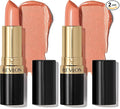 REVLON Super Lustrous Lipstick, High Impact Lipcolor with Moisturizing Creamy Formula, Infused with Vitamin E and Avocado Oil in Reds & Corals, Apricot Fantasy (120) 0.15 oz (Pack of 2)