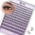 B&Q Venus Lash Clusters Invisible Band False Eyelashes Clusters Natural Cluster Eyelash Extensions Comfortable Individual Lashes Extension DIY Soft Eyelash Clusters （Venus-MIX8-18mm）