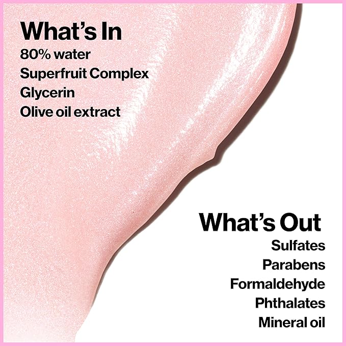 Revlon PhotoReady Face Gloss Rose Glow Primer, Makeup for All Skin Types, Hydrates, Illuminates & Moisturizes, Infused with Glycerin & Olive Oil Extract, 80% Water, 1 Fl Oz (Pack of 2)