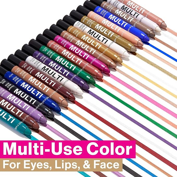 wet n wild Color Icon Cream Eyeliner Eyeshadow DMulti-Stick, Moisturizing, Nourishing Velvety Cream-to-Powder Buildable & Blendable Formula, Cruelty-Free & Vegan - Golden Rush Hour