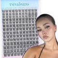 Natural Eyelash Clusters Wispy Lash Clusters 154Pcs Cluster Eyelash Extensions Individual Lashes Natural Look DIY Soft Lash Extension Pestañas Postizas Naturals TNFVLONEINS