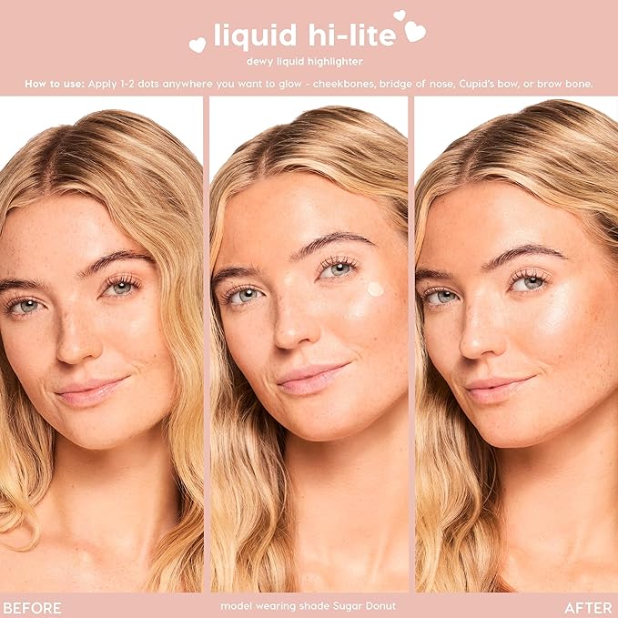 ColourPop Hi-Lite Dewy Liquid Highlighter - Ultra-Reflective Face & Body Illuminator - Glowy Summer Makeup with Hyaluronic Acid & Niacinamide for a Blendable Glow - Immediately Yes (0.38 oz)