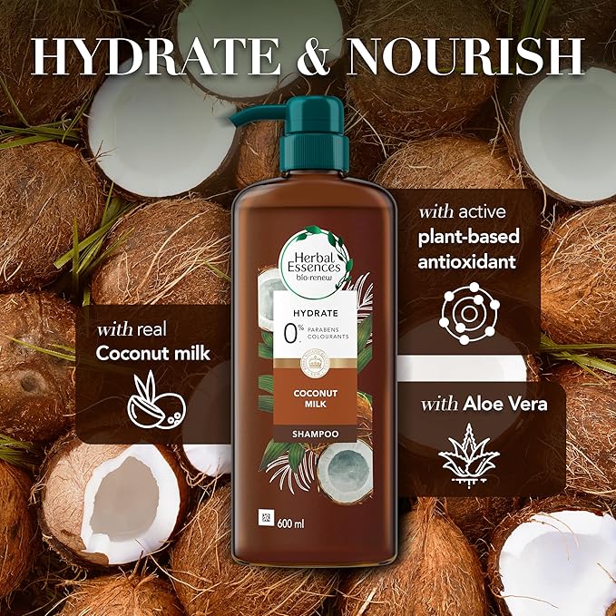 Herbal Essences Bio: Renew Coconut Milk Shampoo, 4 Count