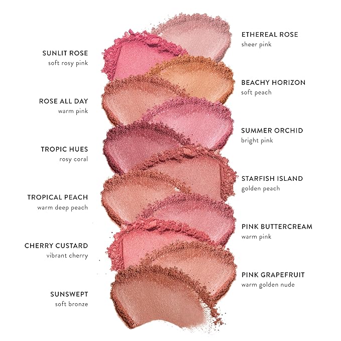 LAURA GELLER NEW YORK Baked Blush-n-Brighten for Mature Skin - 11 Tropical Peach- Powder Blush Won't Settle into Fine Lines - Buildable Natural Finish – Longlasting Formula - Made in Italy