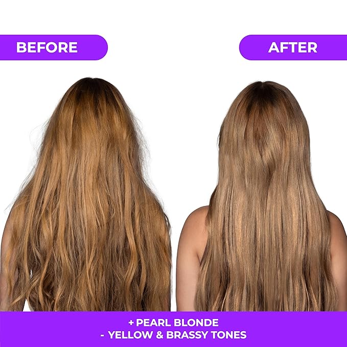 naissant Pearl Blonde Hair Purple Shampoo | Ultra High-Purity Pigments | Neutralizes Yellow & Brassy Tones | Hyaluronic Acid, Collagen & Biotin | Paraben, Ammonia & Sulfate Free | 10.1 Fl. Oz