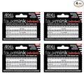 Ardell Faux Mink DIY Lash Clusters - Cluster Eyelash Extensions, Individual Lashes, Lash Extension Short, Medium & Long Combo, 4 Pack