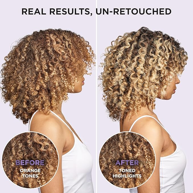 L’Oreal Paris EverPure Sulfate Free Brass Toning Purple Shampoo and Conditioner for Blonde,Bleached,Silver,or Brown Highlighted Hair,(Pack of 6)