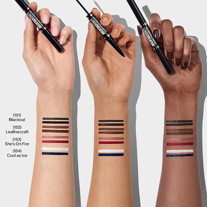 REVLON Liquid Eyeliner & Smoky Kohl Pencil, ColorStay Line Creator Eye Makeup, Waterproof & Transferproof, Blackout, 0.004 oz