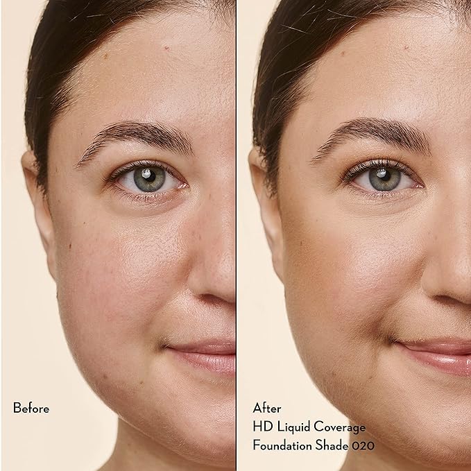 Catrice | HD Liquid Coverage Foundation | 24H Wear, Matte Finish, High Coverage, Waterproof Formula with Niacinamide | Vegan & Cruelty Free (020 | Rose Beige)