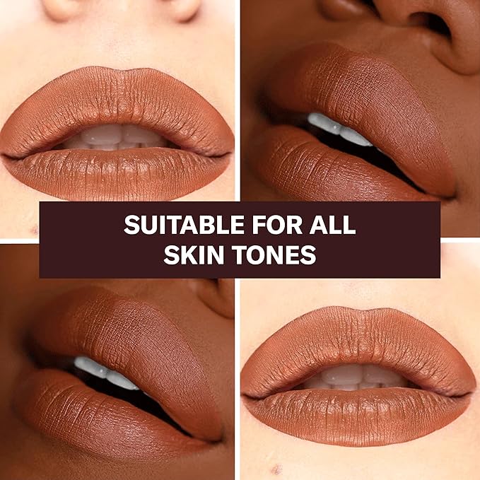 The Lip Bar - Nonstop Liquid Matte Lipstick, Naturalista (Soft Brown) - High Pigment - One Swipe - Long Lasting - Jojoba Oil & Vitamin E - Vegan & Cruelty Free - Makeup & Cosmetics - .24 fl oz