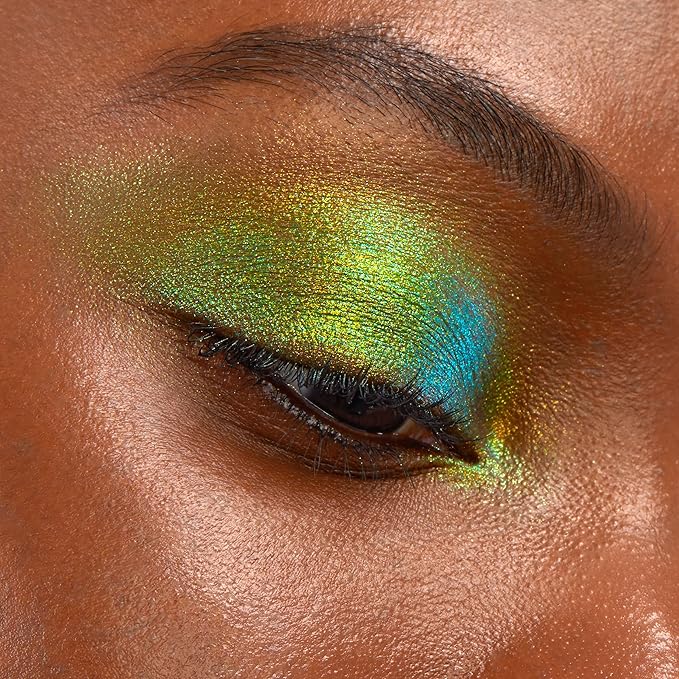 ColourPop Chrome Liquid Eyeshadow - Color-Shifting Chrome Eyeshadow with Long-Lasting & Ultra-Pigmented Formula - Beetle (0.05 oz)