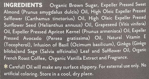 Soothing Touch, French Vanilla Latte Organic Brown Sugar Scrub, 16 oz