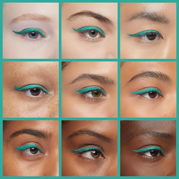 Liquid Eyeliner, Green Eyeliner Liquid, Long-lasting Colored Eyeliners, White Black Red Brown Purple Waterproof High-pigmented Colorful Eyeliners for Eye Makeup,1PC Green