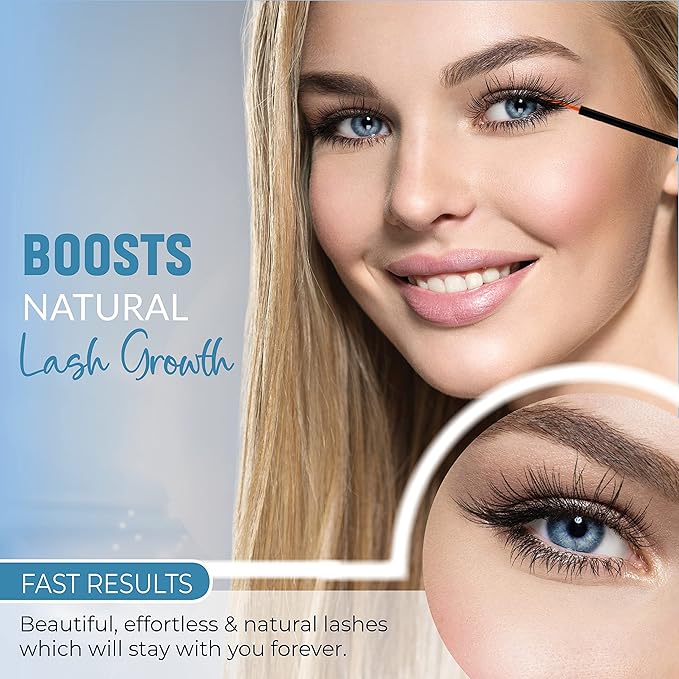 Lash Booster | Advanced Eyelash Growth Serum And Eyebrow Enhancer - Grow Longer Beautiful Eyelashes And Bold Eyebrows - Naturally Promotes Fuller, Thicker, Longer, Lashes & Brows