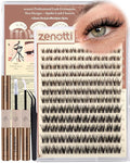 Spider Lash Clusters Kit Breeze Wispy Eyelash Clusters Kit Natural Venus Cluster Eyelash Extensions D Curl Invisible Band Fluffy Individual Lashes Salon Look for Daily Work&Parties 8-16mm by zenotti