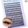 Pawotence Wispy Lash Clusters Natural Eyelash Clusters 10-18mm Fairy Lashes Cluster Eyelash Extensions 144pcs Anime Individual Cluster Lashes Wispy for DIY Lash Extension