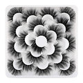 6D Mink Lashes Eyelashes Volume Dramatic Wispy Lashes Mink zanlufly 22MM Long False Eyelashes Luxury Crossed Soft Volume Reusable 10 Pairs Lashes Pack
