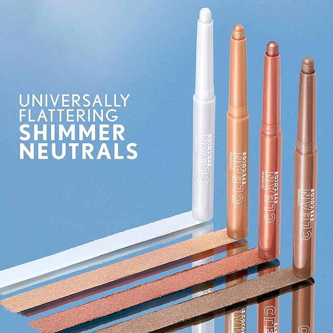 CoverGirl Clean Eye Color, Raspberry Bloom, Eyeshadow Sticks, Ultra Creamy Formula, Lightweight, Buildable Formula, Lasts All Day, Smudge-Proof, 0.05oz