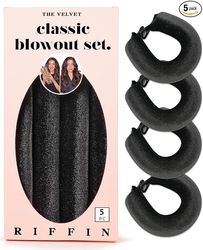 Classic Heatless Curls Overnight Rods No Heat Hair Curlers to Sleep in Foam Soft Hair Rollers for Thick & Long Hair Blowout Look, Heatless Flexible Curling Rod Set with Satin Wrap for Sleeping