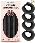 Classic Heatless Curls Overnight Rods No Heat Hair Curlers to Sleep in Foam Soft Hair Rollers for Thick & Long Hair Blowout Look, Heatless Flexible Curling Rod Set with Satin Wrap for Sleeping