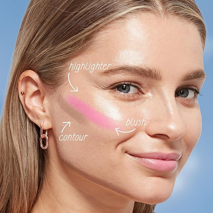 COVERGIRL Trublend Skin Enhancer Blush Balm Stick, Vegan Formula, Easy to Use, Glides on Effortlessly, Non-Greasy, Doesn't Crease - 255 Midnight Plum (Bright, Deep Berry)