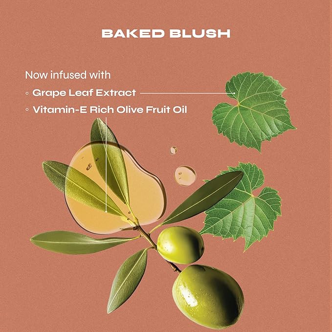 Milani Baked Blush, Updated Powder Blush for Cheeks, Cruelty Free Makeup - Shape, Contour & Highlight Face for a Shimmery or Matte Finish - Pink Panna Cotta