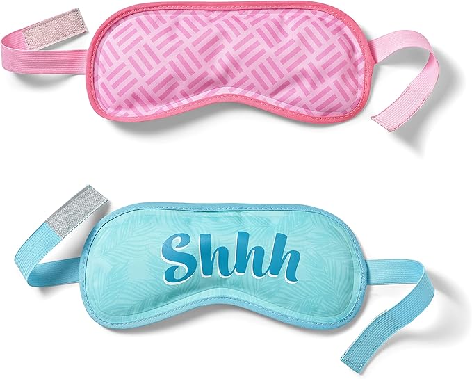 Fit+Fresh Cooling Gel Eye Mask Ice Pack for Migraines and Sleeping: Cold Pack Head Wrap for Headaches and Ice Face Mask