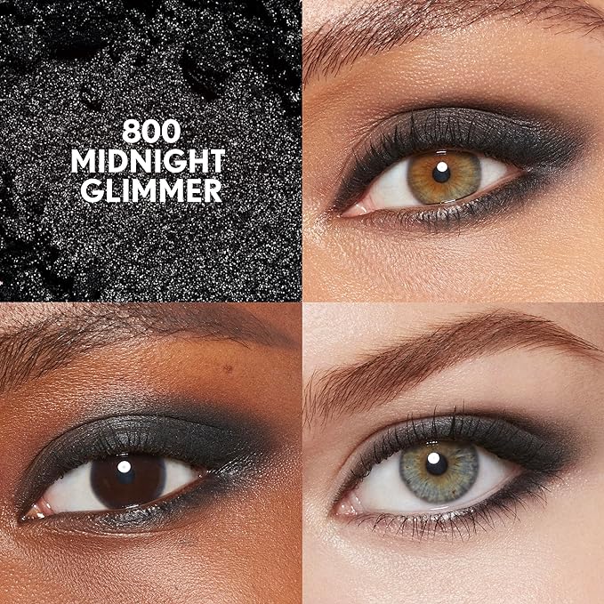 Covergirl Eye Enhancer, Midnight Glimmer, Eyeshadow Mono, Easy to Wear, Clean & Vegan, Talc-Free, Matte & Shimmer Finishes, Smudge-Proof, 0.09oz