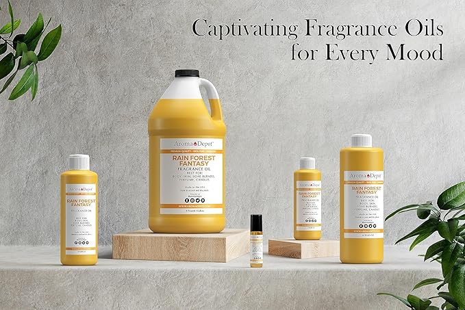 Aroma Depot Rainforest Fantasy Perfume/Body Oil (7 Sizes) Our Interpretation, Premium Quality Uncut Fragrance Oil (2 Ounce Plastic Bottle (60ml))