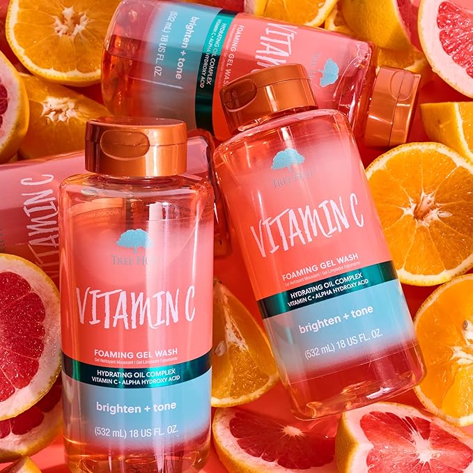 Tree Hut Vitamin C Wash, Gently Cleanses and Leaves Skin Looking Fresh and Radiant, Body Wash, 18 Fl Oz