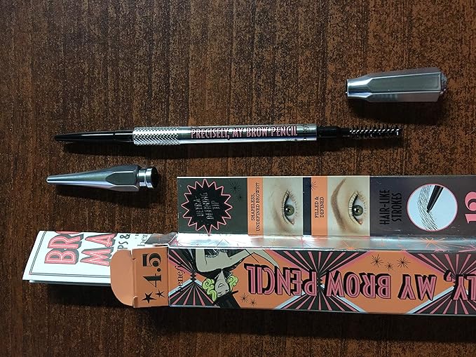 Benefit Precisely, My Brow Pencil Ultra Fine Brow Defining Pencil # 4.5 Neutral Deep Brown, 0.02 Ounce