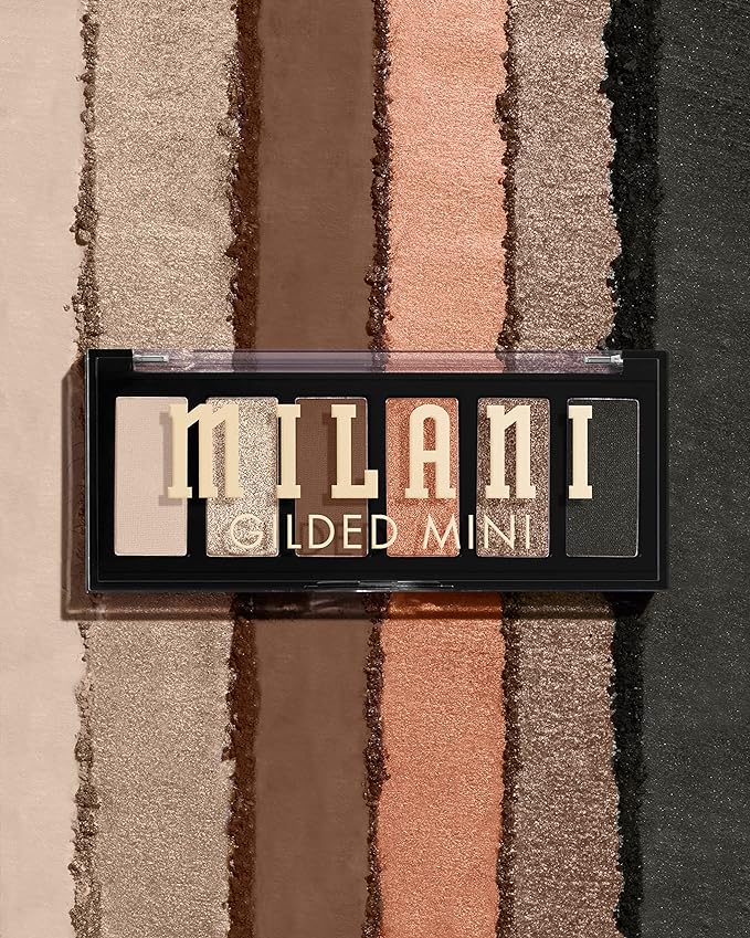 Milani Gilded Mini Eyeshadow Palette with 6 Matte & Shimmer Hues - Call Me Old-Fashioned
