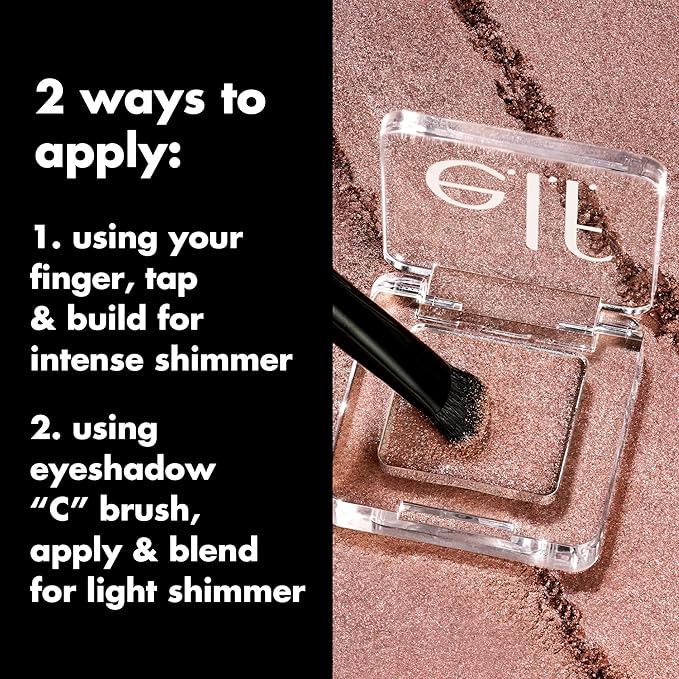 e.l.f. Fine As Fleck Glitter Eyeshadow, Long-Lasting Sheer Eye Makeup With A Shimmer Finish, Soft, Smooth Formula, Vegan & Cruelty-Free, Certified Platinum