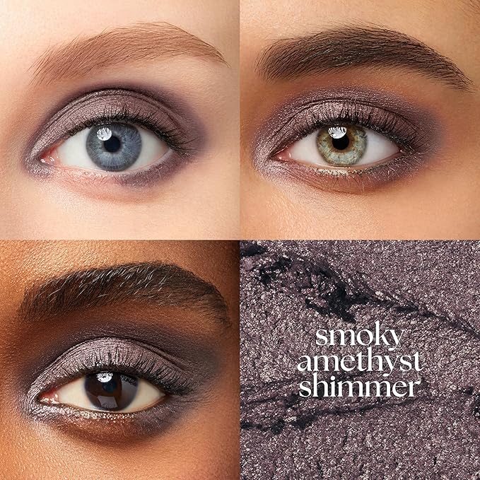 Julep Eyeshadow 101 Cream-to-Powder Waterproof Shadow Stick – Smoky Amethyst Shimmer – Long-Lasting, Crease-Proof, Rich Purple Shimmer Cream Eyeshadow with Built-in Smudger