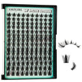 Manga Lash Clusters Fairy Eyelash Extension DIY 168pcs C Curl Anime Lashes Extensions Wispy Eyelashes Cluster with Thin Band Volume Individual Lashes False Eyelashes At Home (Doll, C-10-18mm)
