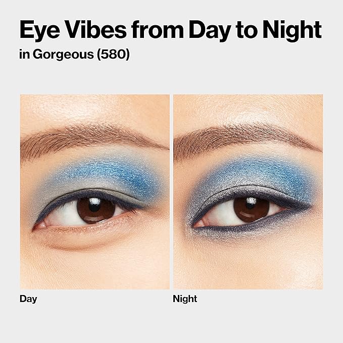 REVLON ColorStay Day to Night Eyeshadow Quad, Longwear Shadow Palette with Transitional Shades and Buttery Soft Feel, Crease & Smudge Proof, 580 Gorgeous, 0.16 oz